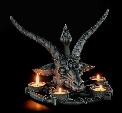 Колекційний підсвічник Nemesis Now "Бафомет" ML12822