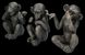 Колекційна статуетка Три мавпочки