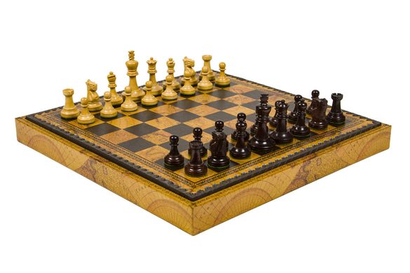 Подарунковий набір Italfama Classico шахи, шашки, нарди, фігури дерево