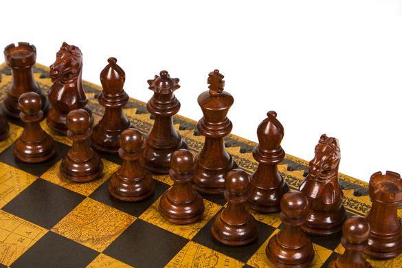 Подарунковий набір Italfama Classico шахи, шашки, нарди G557-300+219MAP