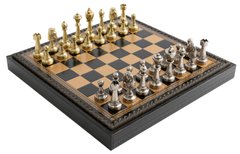 Подарунковий чоловічий набір Italfama "Staunton" шахи, шашки, нарди 70M+219GN