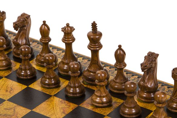 Подарунковий набір Italfama "Staunton" шахи, шашки, нарди G1028+222MAP