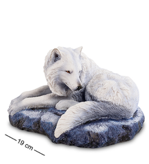 Статуэтка Veronese белый волк "Страж севера" WS-699