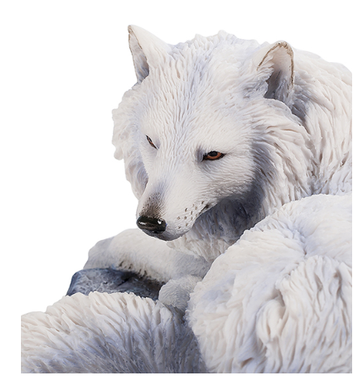 Статуетка Veronese білий вовк "Сторож півночі" WS-699