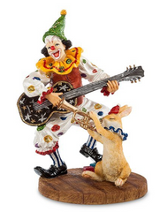 Статуетка Veronese "Клоун з гітарою" WS-676