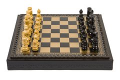 Подарунковий набір Italfama "Palisandro Dorato" шахи, шашки G1500N+218GN