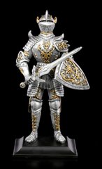Коллекционная Фигура рыцаря с драконьим щитом и мечом