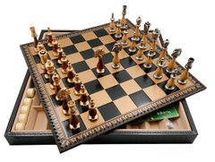 Подарунковий набір Italfama "Arabescato" шахи, шашки, нарди