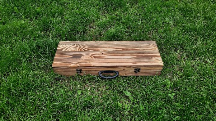 Шампура подарочные "Для отдыха" в деревянной коробке k-003
