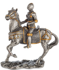 Фигурка оловянная Veronese Средневековый воин на коне WS-822