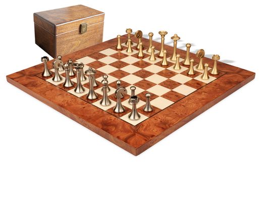 Шахматы подарочные, элитные Italfama "FUTURISTICO" с коробкой для фигур 15B+721RL