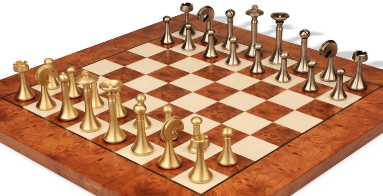 Шахматы подарочные, элитные Italfama "FUTURISTICO" с коробкой для фигур 15B+721RL