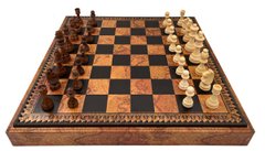 Подарунковий набір Italfama 48 х 48 см шахи, шашки, нарди, фігури дерево
