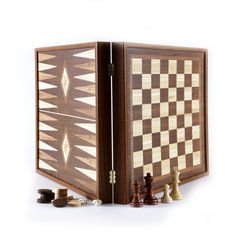 Подарунковий ігровий набір Manopoulos (шахи, шашки, нарди) 41 х 41 см