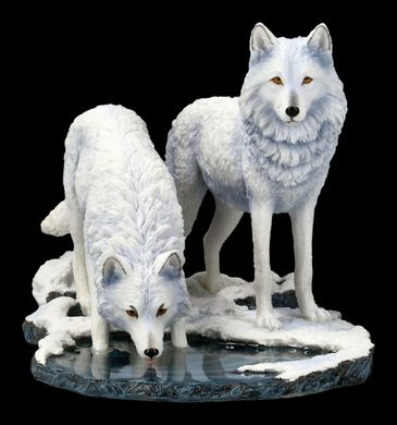 Колекційна статуетка "Воїни зими" (Білі вовки) від Lisa Parker