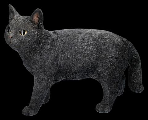 Коллекционная большая статуэтка Черная кошка 39 см