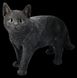 Коллекционная большая статуэтка Черная кошка 39 см