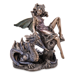 Статуэтка Veronese "Фея и дракон" WS-1284