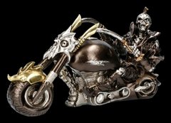 Колекційна статуетка Скелет байкер. Стальні колеса