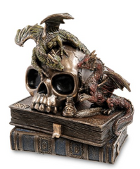 Статуэтка Veronese "Драконы на черепе" WS-919