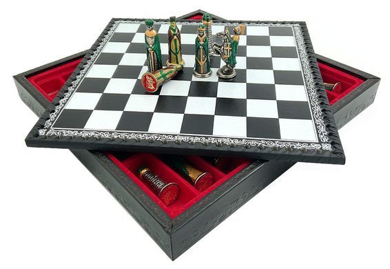 Шахи елітні Italfama "Camelot Piccolo" 28 х 28 см з шашками