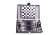 Дорожный игровой набор Duke из 3 игр в кожаном кейсе: шахматы, шашки, нарды