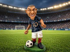 Забавная Коллекционная фигурка футболиста Kylian