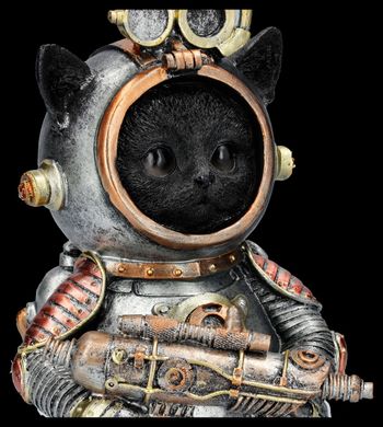 Колекційна статуетка Alator "Кіт Стімпанк у скафандрі"