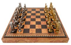 Подарунковий набір Italfama "Romani vs Barbari" шахи, шашки, нарди 93M+219MAP