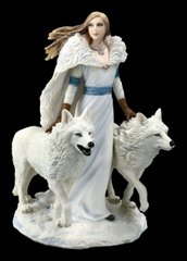 Колекційна статуетка "Хранителі зими" (білі вовки) від Anne Stokes