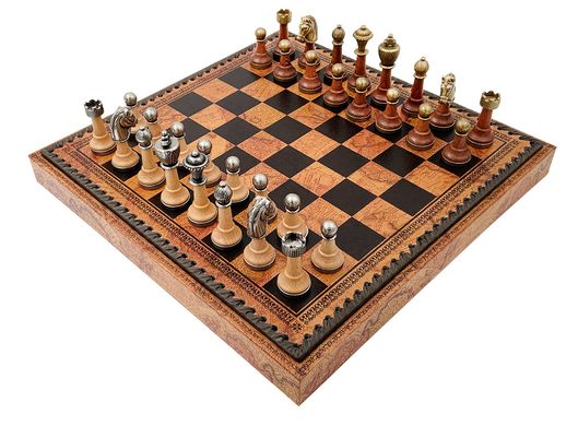 Подарунковий набір Italfama "Staunton" шахи, шашки, нарди 141MW+219MAP